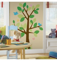 dotted tree wall sticker